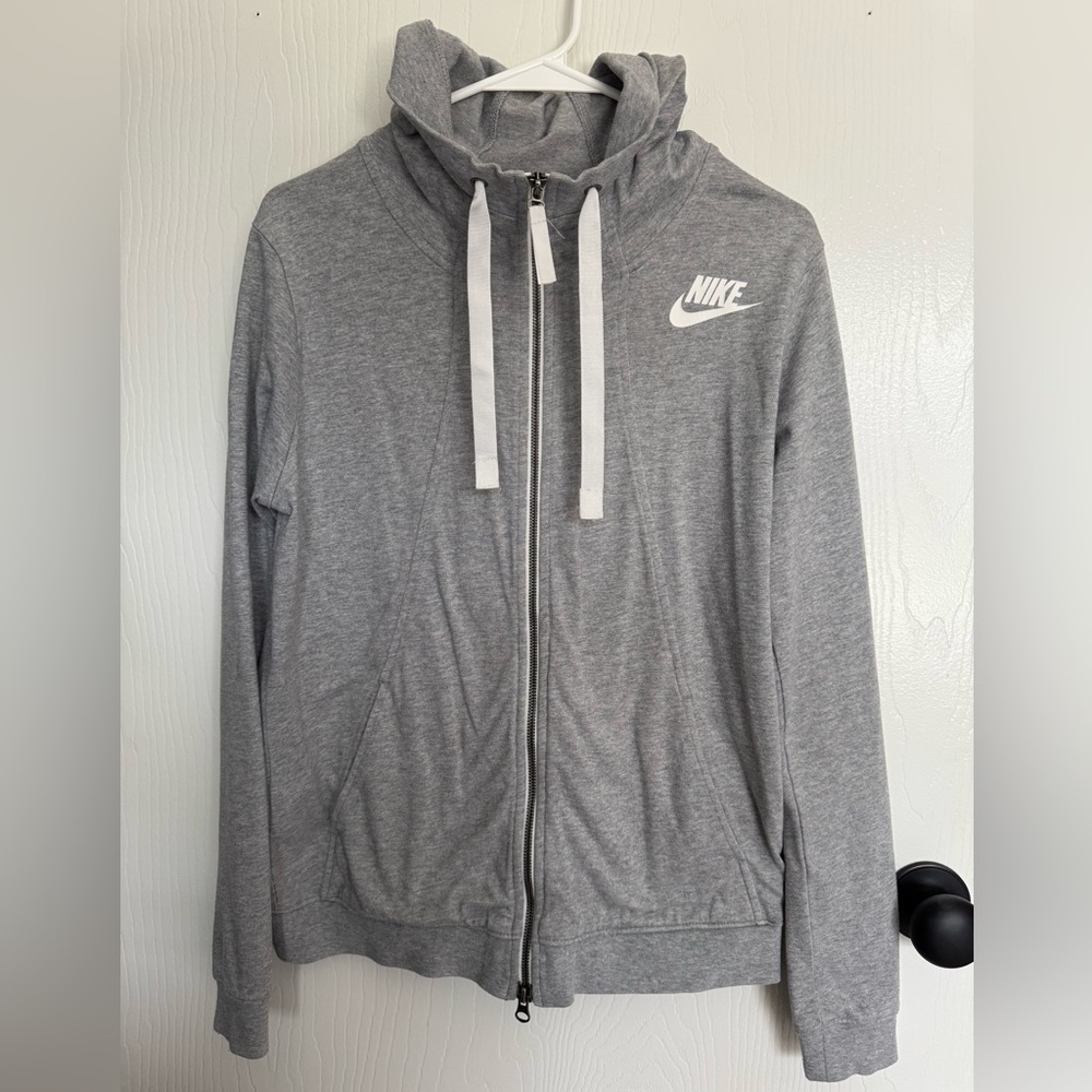Nike Gray Zip-Up Hoodie